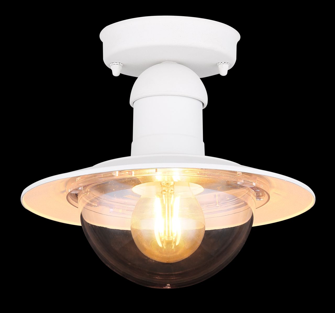 Globo Lighting - LINDA - Außenleuchte Aluminium Druckguss weiß, 1x E27 LED