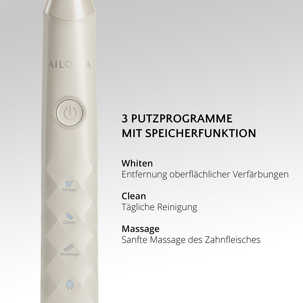 Ailoria Shine Bright Schallzahnbürste Weiß
