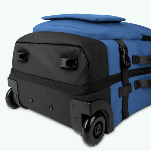 Shiraz small blue 2-wheel soft suitcase