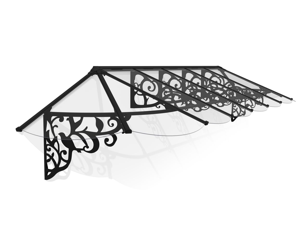 Canopia by Palram Vordach LILY XL 4178 Schwarz Klar