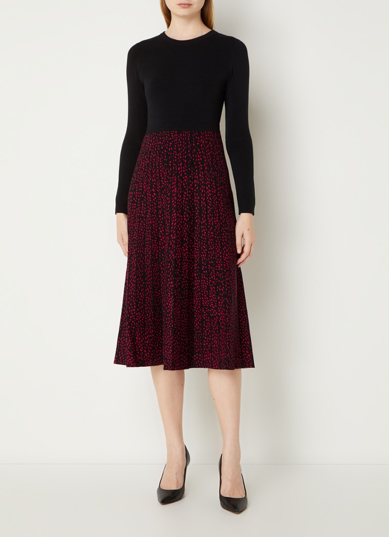Abito midi in maglia fine Hobbs Harlie con motivo a maglia