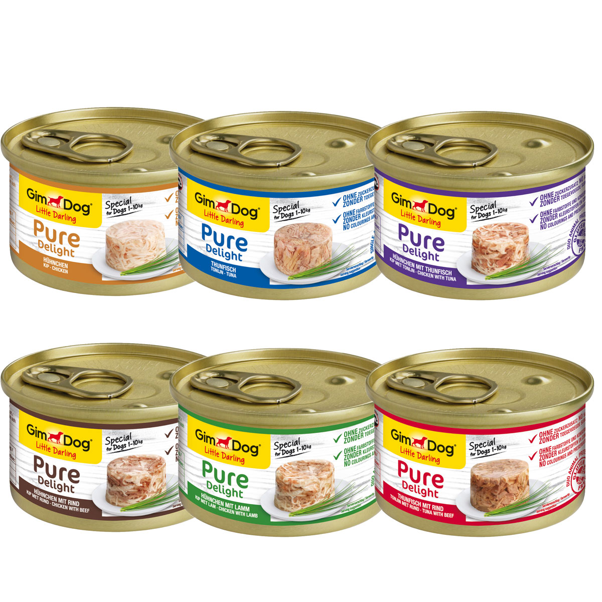 GimDog Little Darling Pure Delight Mixpaket 12x85g bei ZooRoyal