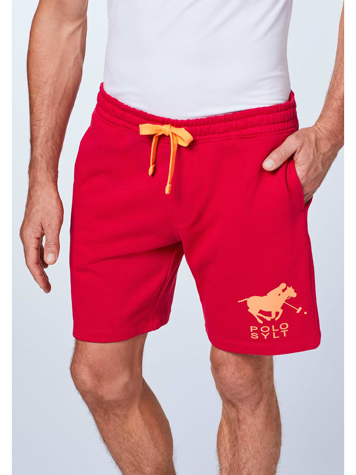 Polo Sylt Shorts in Rot günstig kaufen