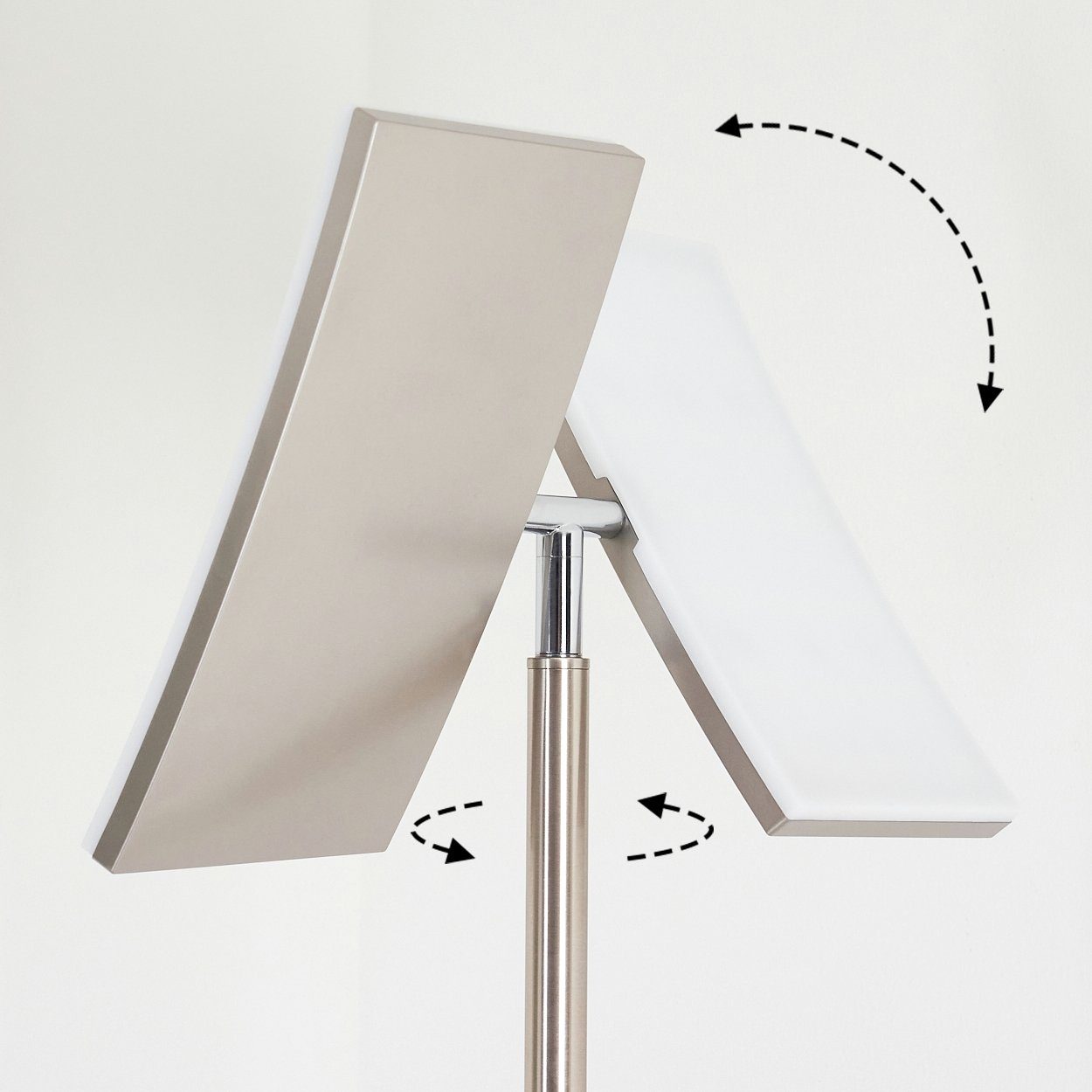 hofstein Stehlampe LED Steh Boden Leuchte RGB Farbwechsler Wohn Schlaf Raum Beleuchtung