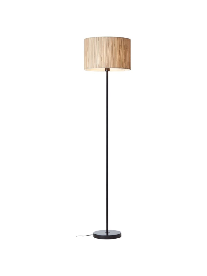 Brilliant Standleuchte Wimea ⌀ 38 cm in schwarz/natur günstig kaufen onesize