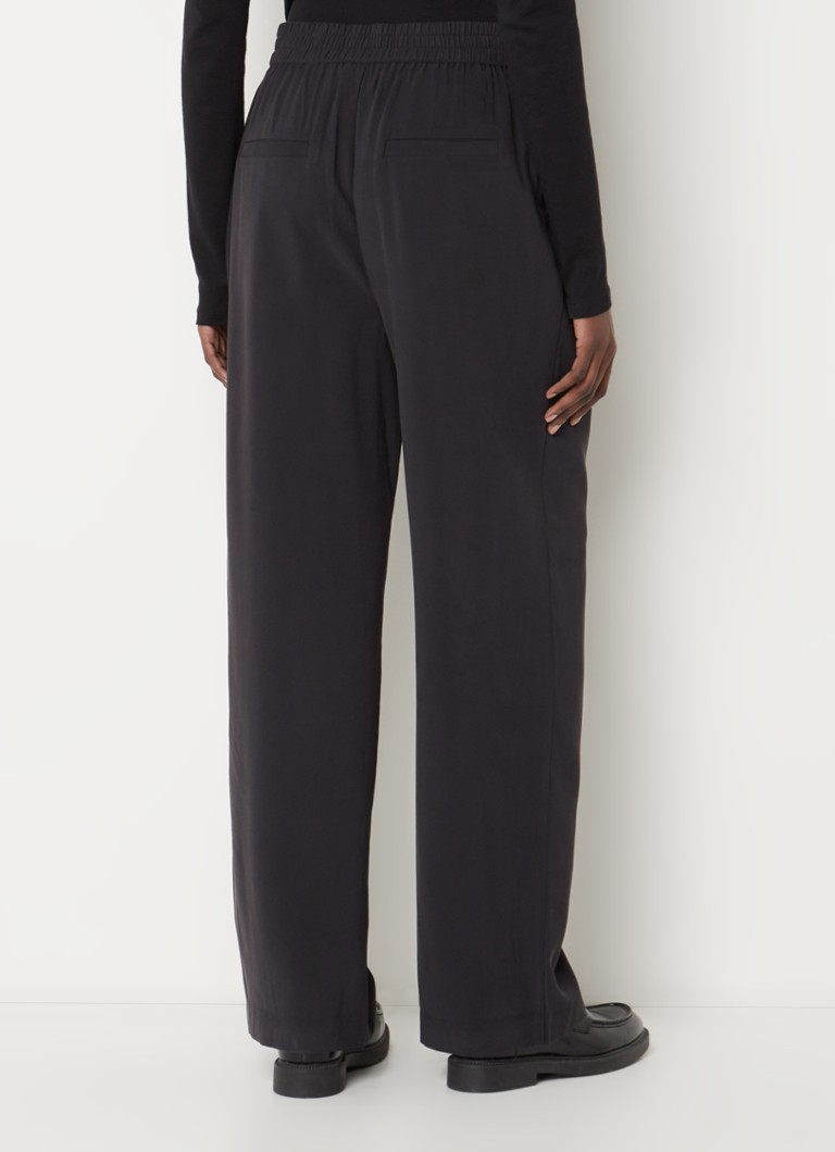 Pantaloni a gamba larga a vita alta Fanya di Modström con piega stirata