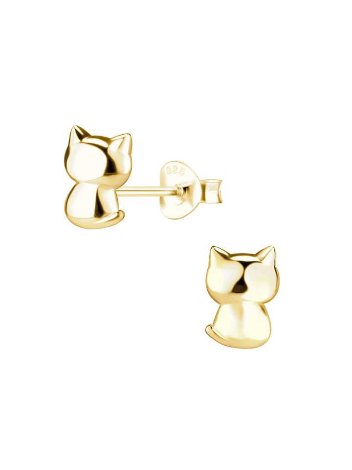 Alexander York Ohrringe, Ohrstecker KATZE 3d in Gold, 2-tlg. günstig kaufen onesize