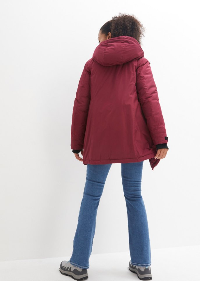 Hybrid-Thermoparka mit recycelter Daune, innen gesteppt