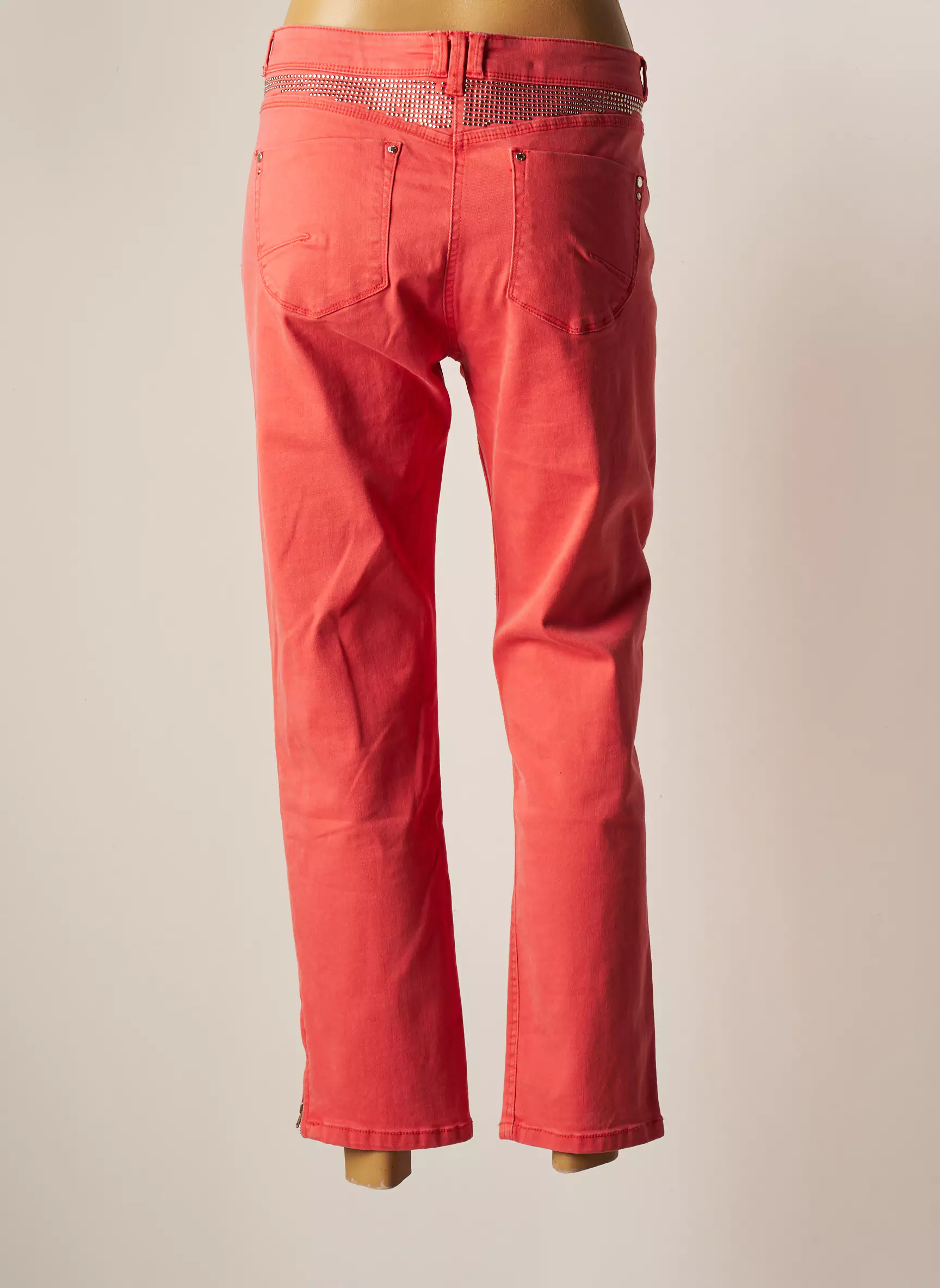 Patrice Breal Pantalon7 8 Femme couleur rose
