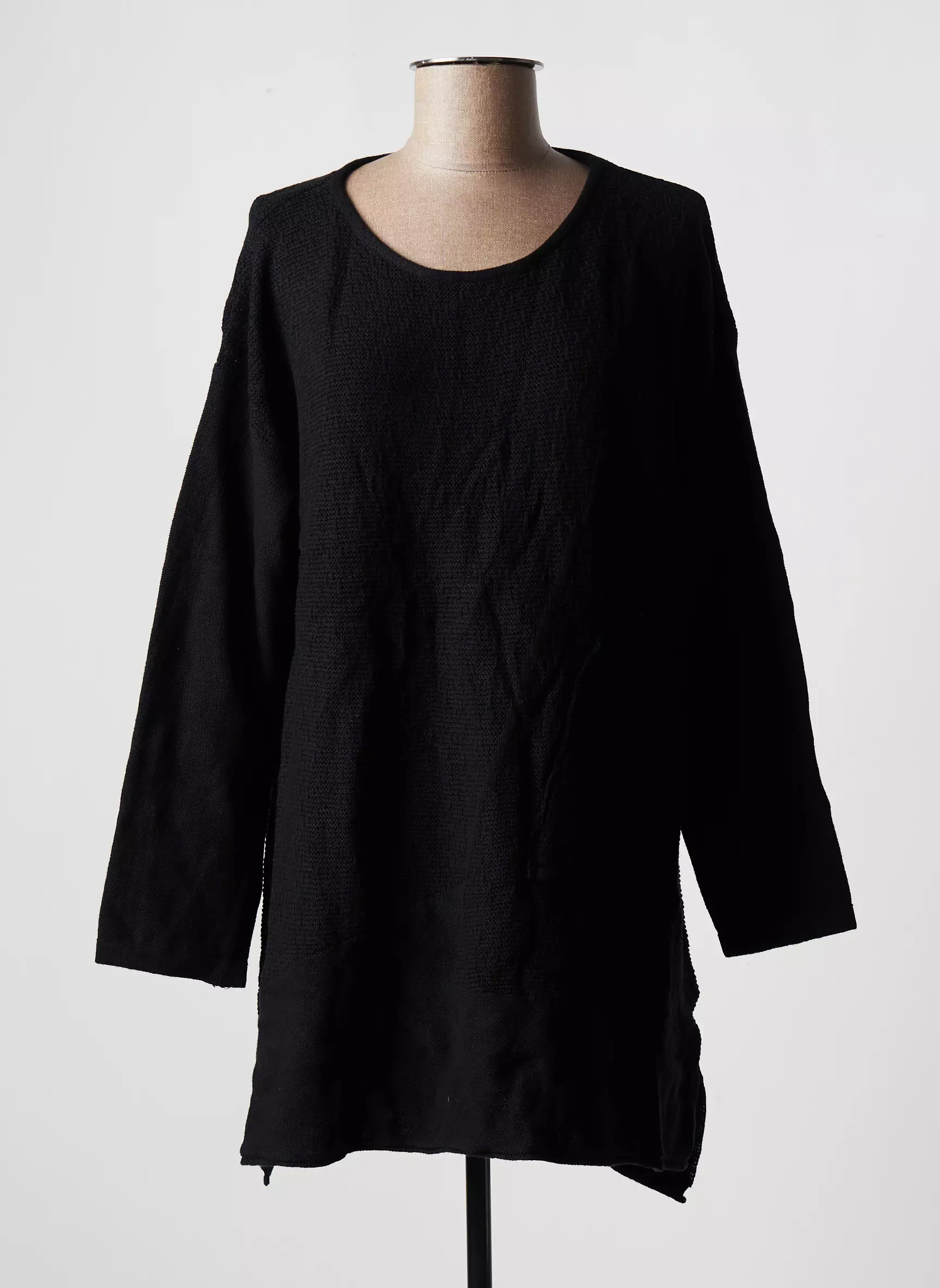 Purplerose Pull Tuniques Femme couleur noir