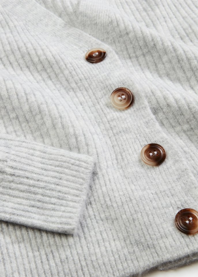 Strickjacke mit Hairyknit