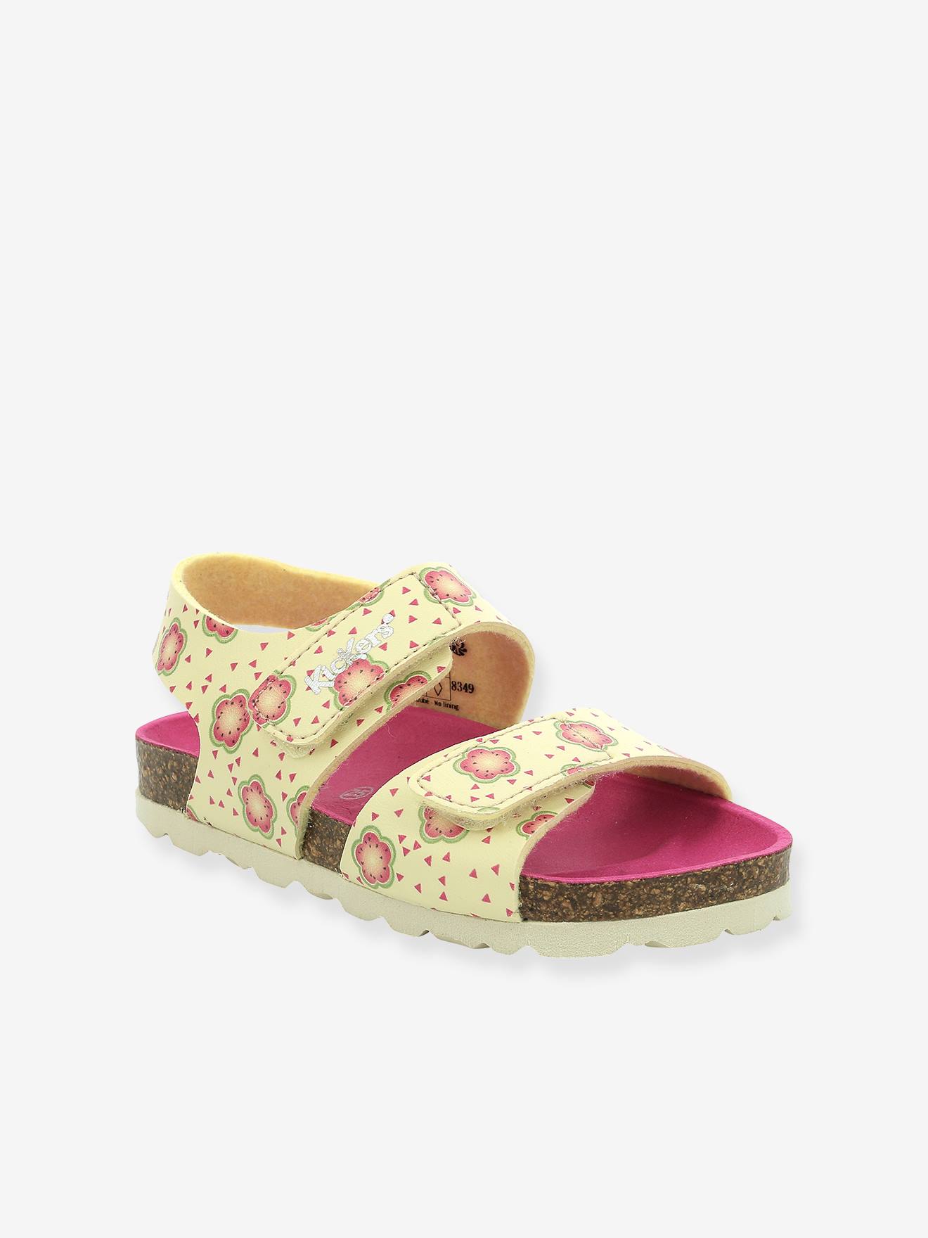 Kickers Mädchen Sandalen SUMMERKRO SUMMERKICK KICKERS - gelb geblümt