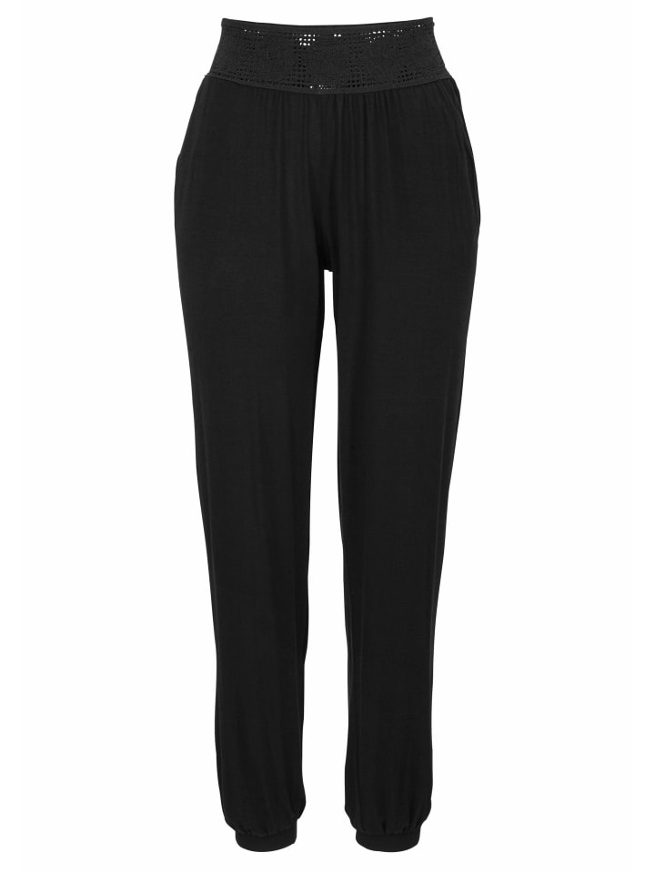LASCANA Strandhose in schwarz günstig kaufen