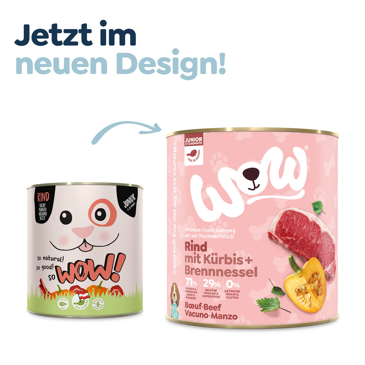 WOW Junior Rind mit Kürbis und Brennnessel kaufen bei ZooRoyal