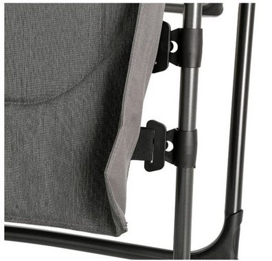 Westfield Gartenliege Relaxliege anthrazit Liegestuhl Sonnenliege XL Relaxsessel, Relaxsessel mit Kopfkissen, stufenlos verstellbar, klappbar, 140 kg Tragkraft, Camping