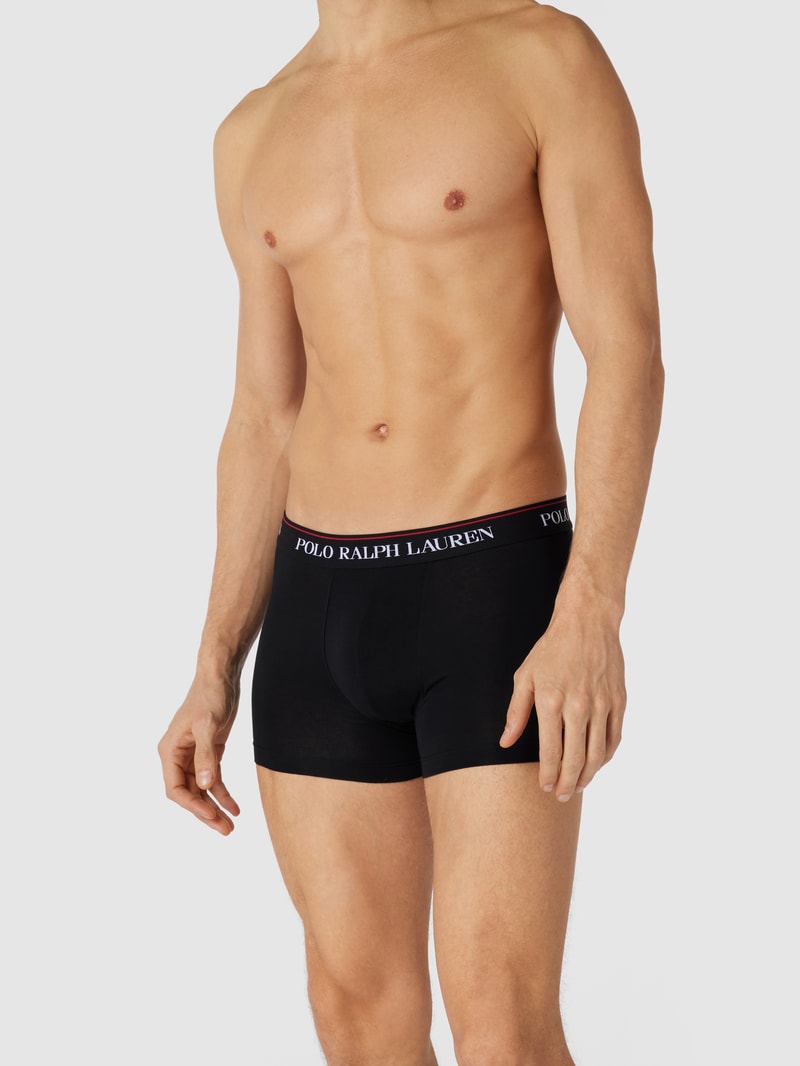 Trunks mit Label-Details im 3er-Pack in schwarz