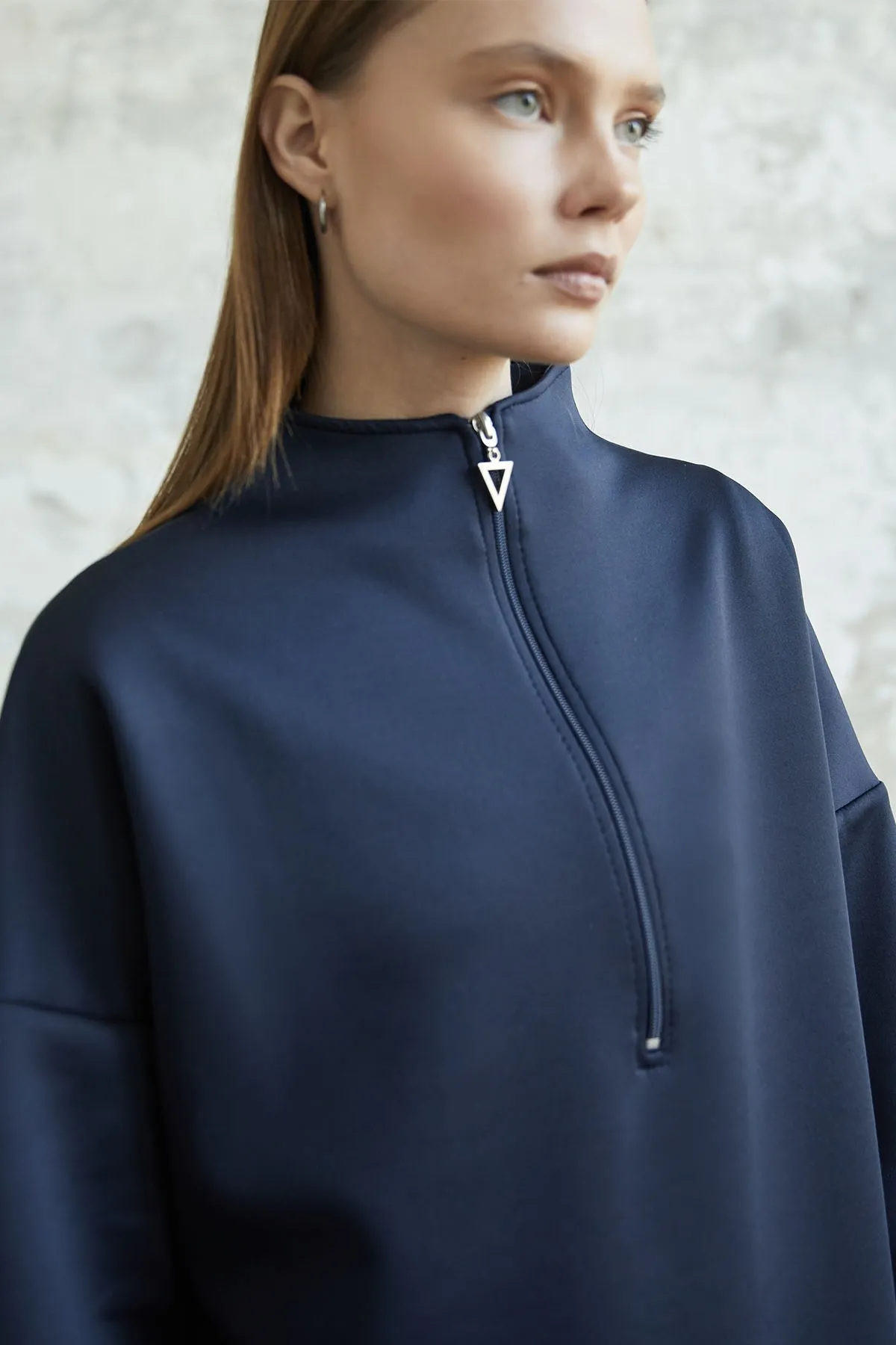 InStyle  Tauchanzug mit Reißverschluss – Marineblau