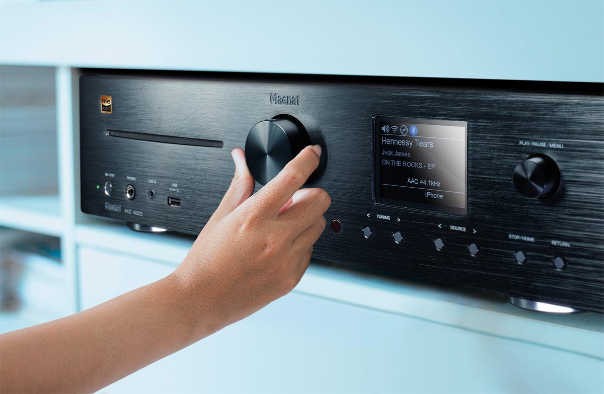 Magnat MC 400 7.1-Kanal-AV-Netzwerk-Receiver (Bluetooth®-5.0-Eingang unterstu?tzt den neuen High-End-Audiostandard Qualcomm® aptX HD)