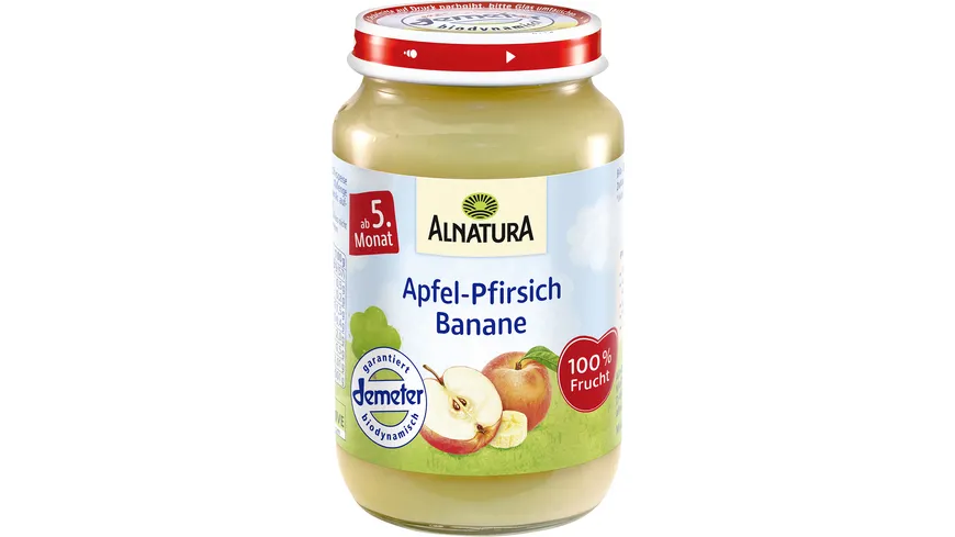 Alnatura Bio Babybrei Apfel-Pfirsich-Banane 190 g