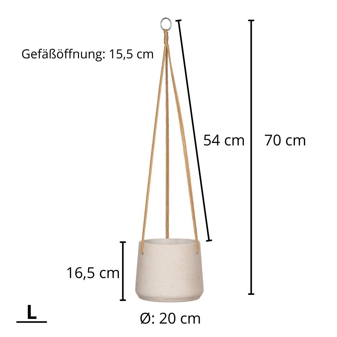 finestgreen Blumenampel Handgefertigte Blumenampel Hanging Patt