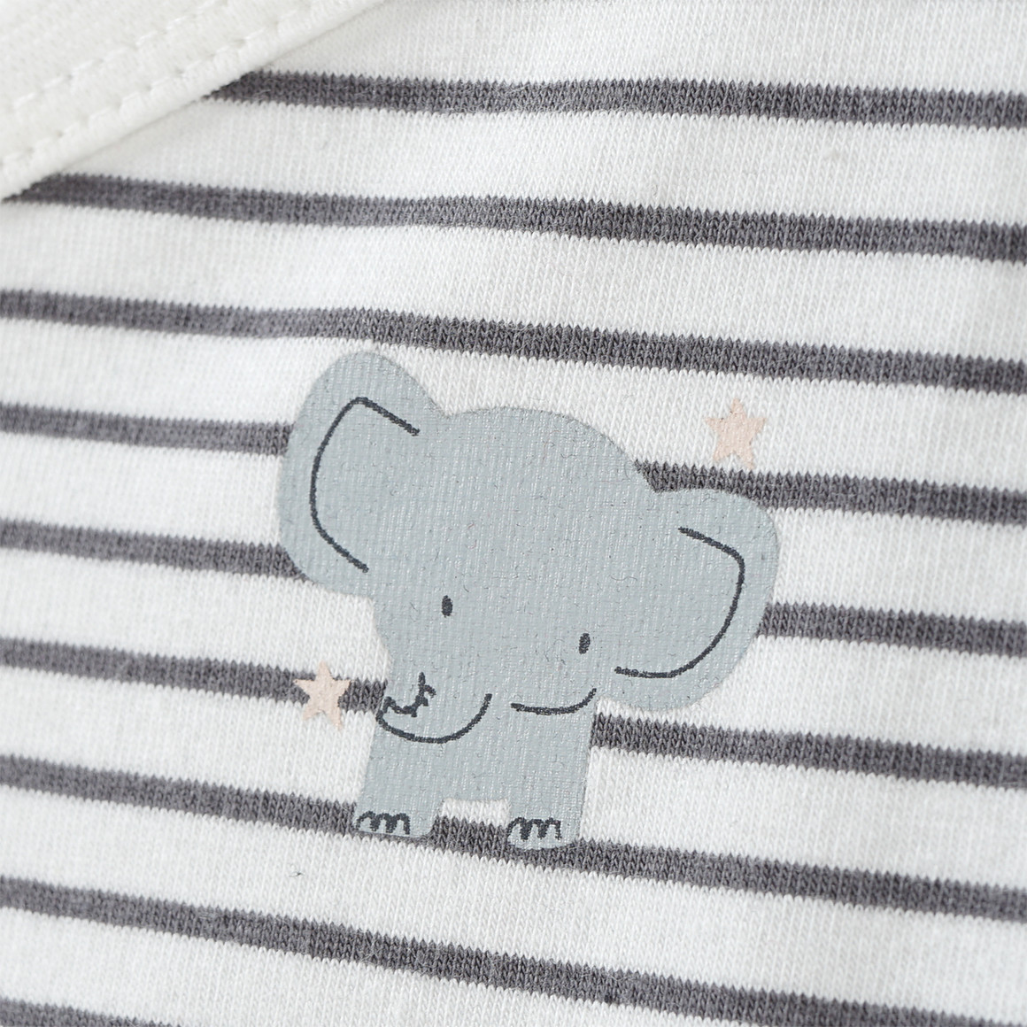 Newborn Wickelbody mit Elefanten-Print