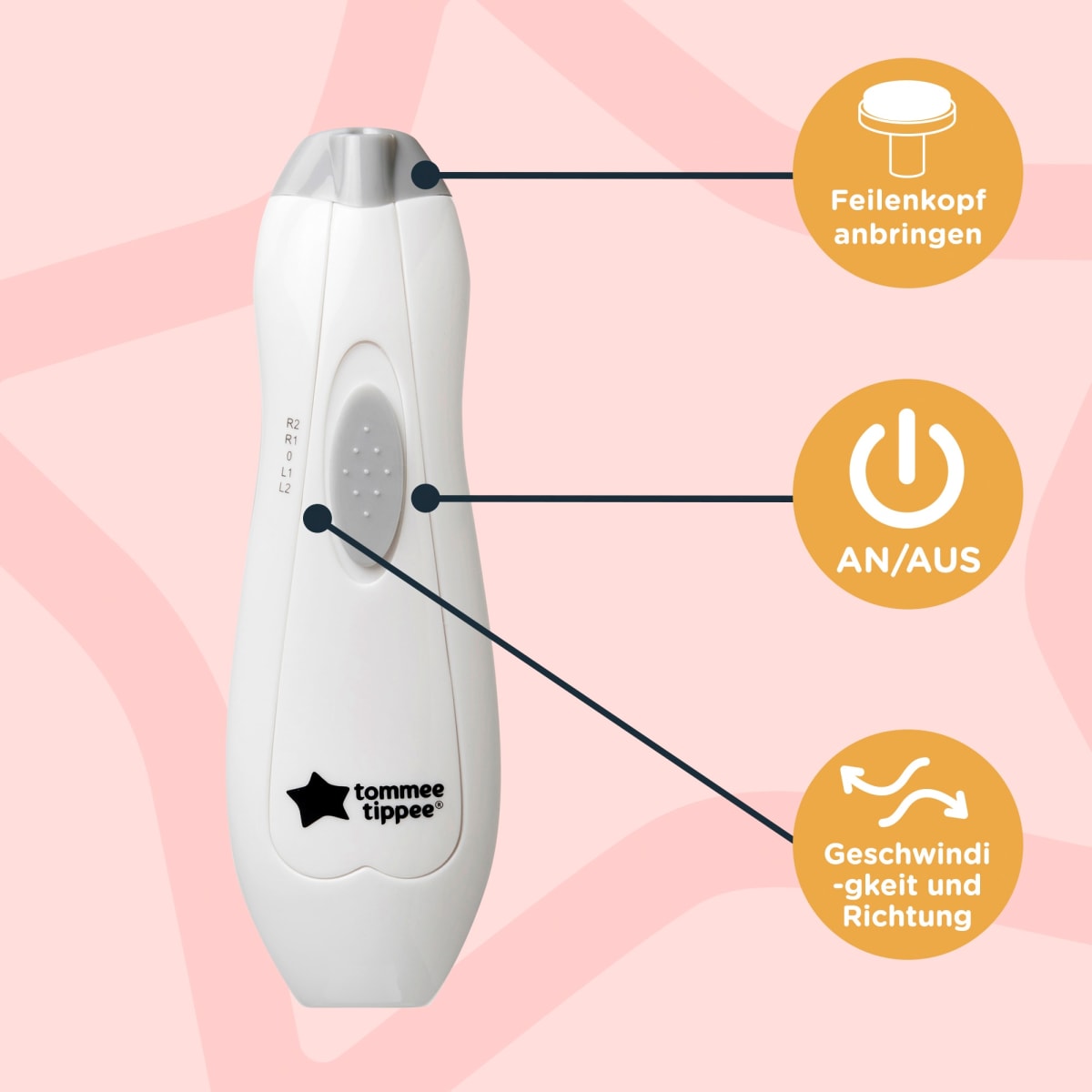 Elektrischer Baby-Nagelfeilen-Trimmer, 1 St