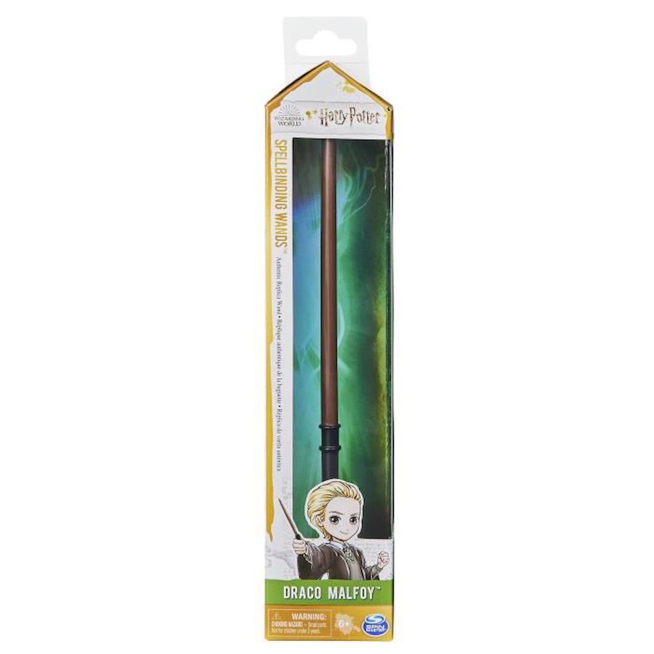 BAGUETTE MAGIQUE DELUXE DRAGO MALEFOY Wizarding World marron