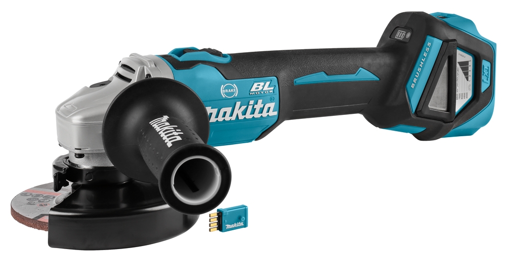 Polizor unghiular Makita DGA514ZJU 18V 125 mm (AWS) cu frână. În cutie Mbox, fără baterii și încărcător