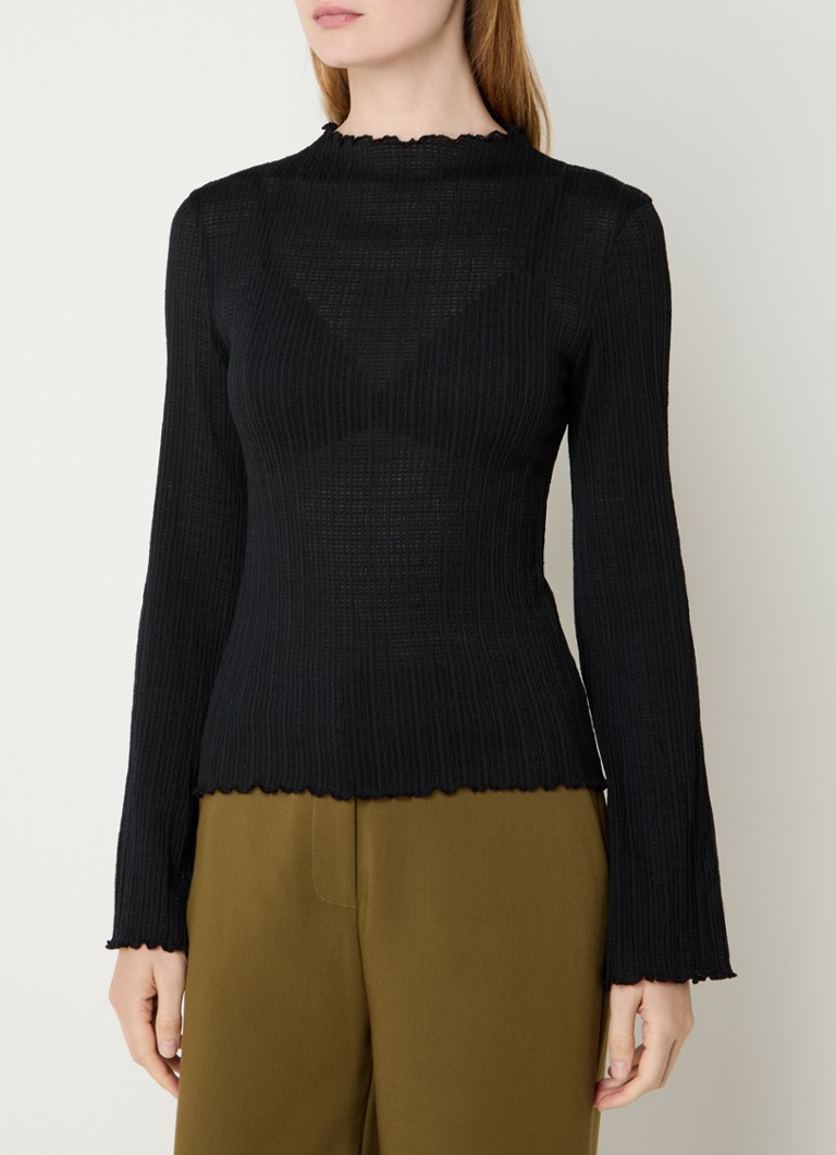 Modström Lacey semi-transparent top with texture