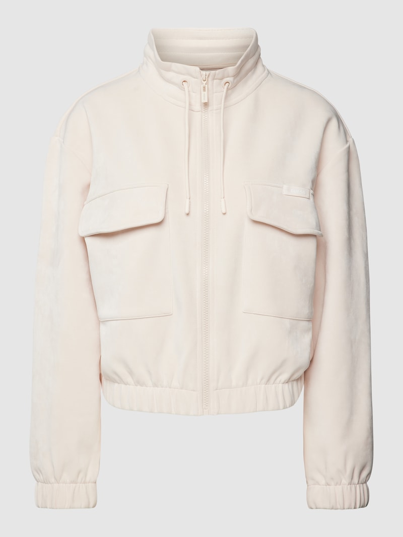 Sweatjacke mit Cargotaschen Modell 'EUPHEMIA' in sand