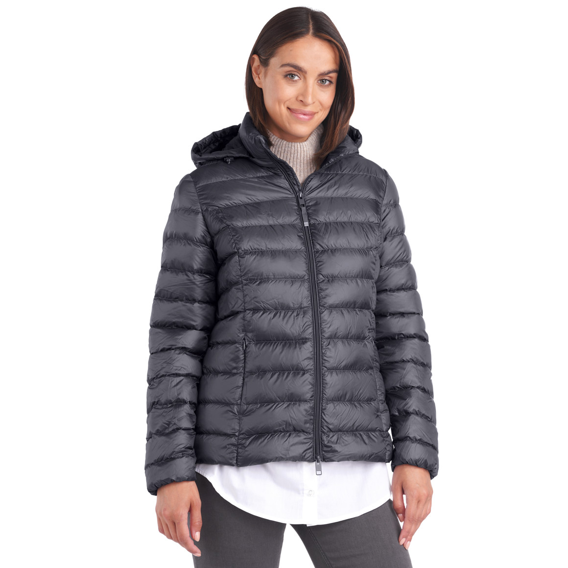 Damen Soft-Daunenjacke mit Kapuze