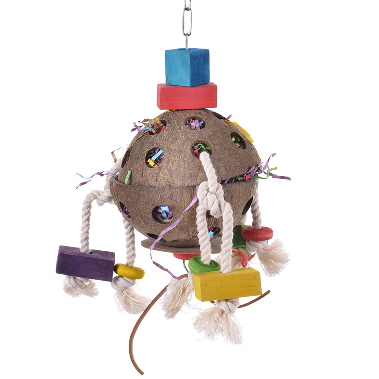HappyBird Spielzeug HappyBird Papageienspielzeug Coconut-Fun