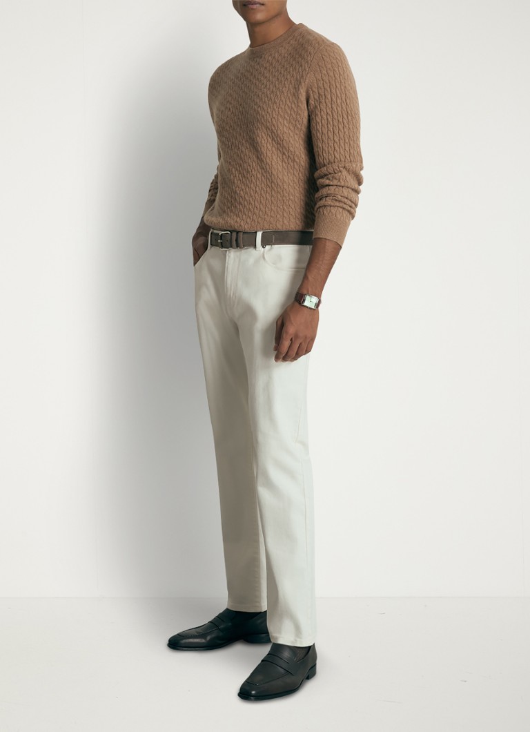 Reiss Harrogate kašmirski pulover s pletenim detaljima