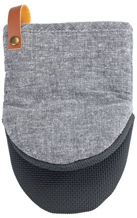 WENKO Topfhandschuhe Ada Mini, (Set, 2-tlg), Handflächen aus Neopren, 1 Paar, grau