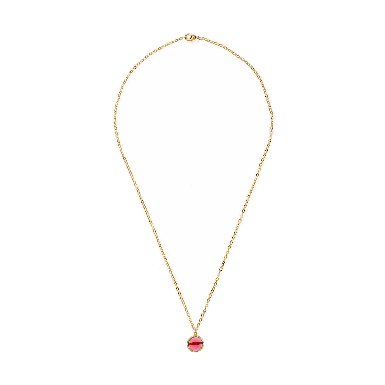 Kette mit Anhänger 'TURMALIN Quarz'