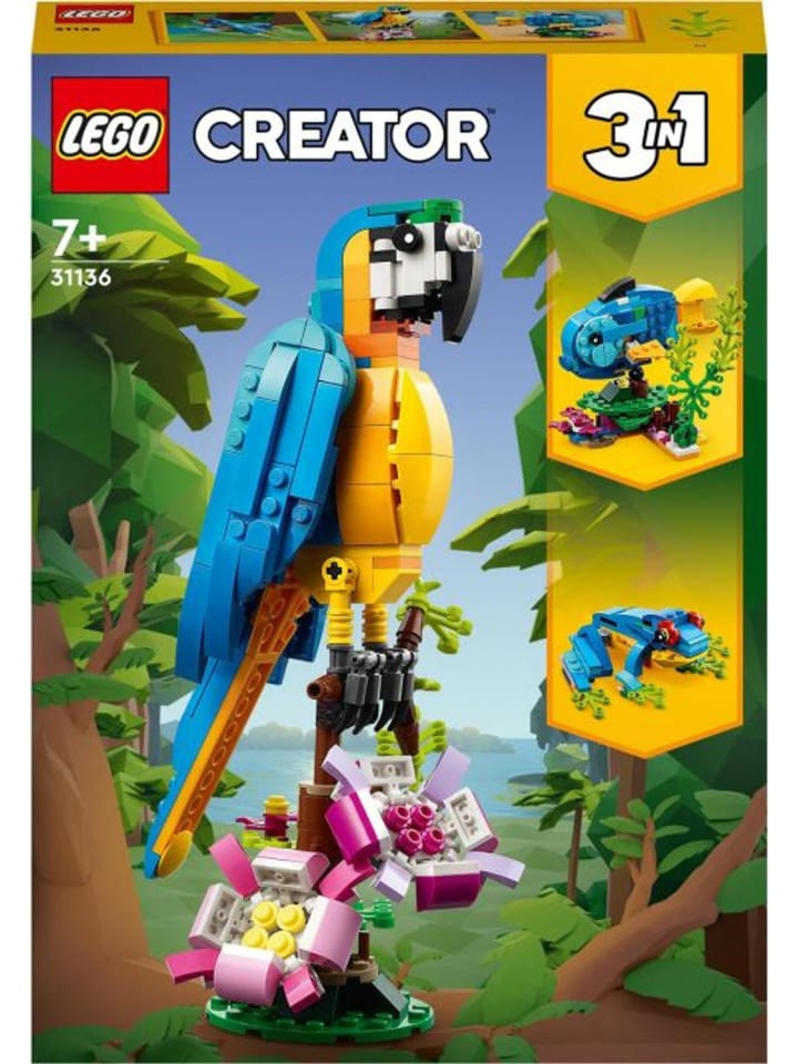 LEGO Creator 31136 Exotischer Papagei in Mehrfarbig ab 7 Jahre günstig kaufen onesize
