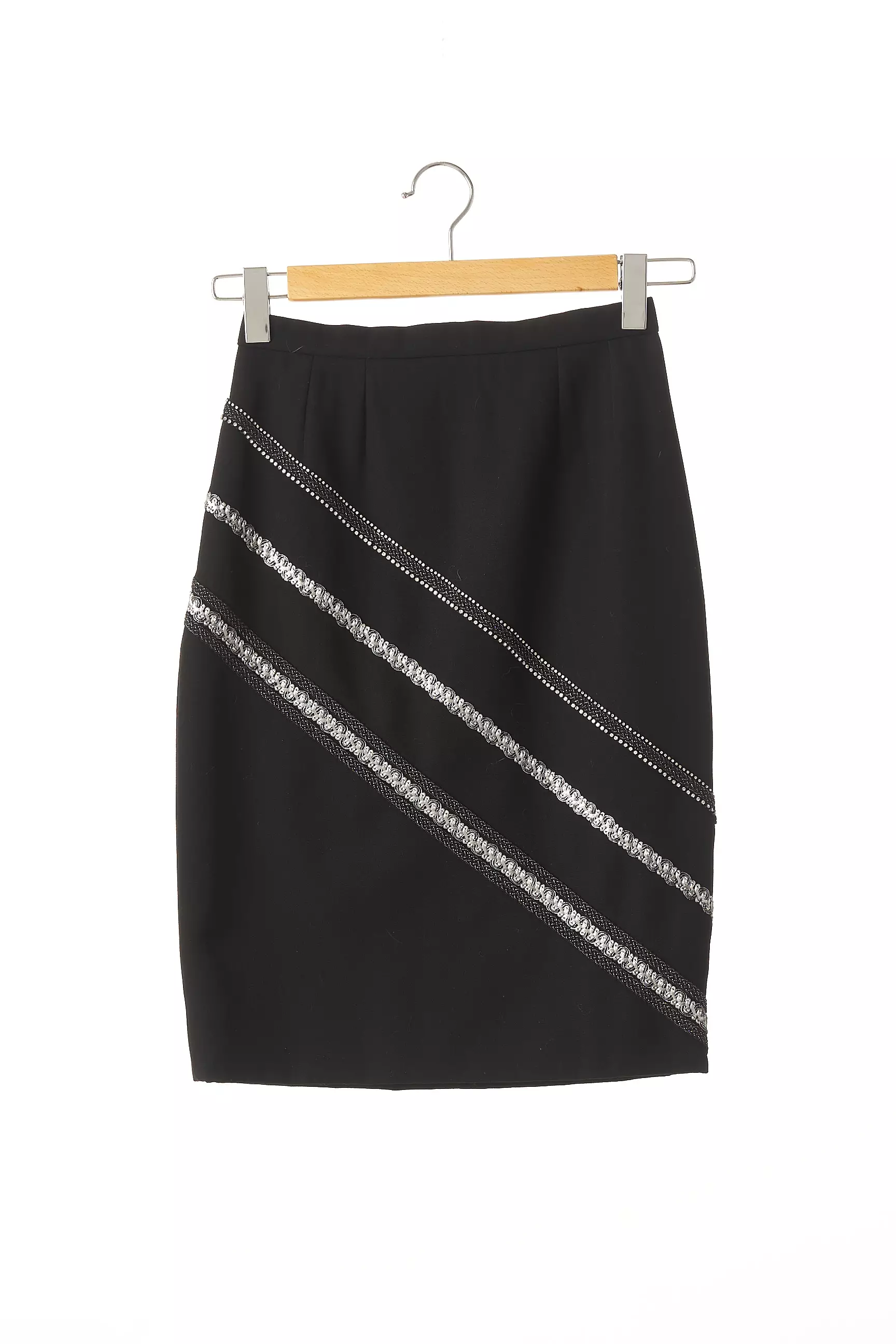 Sans Marque Jupes Mi Longues Femme couleur noir
