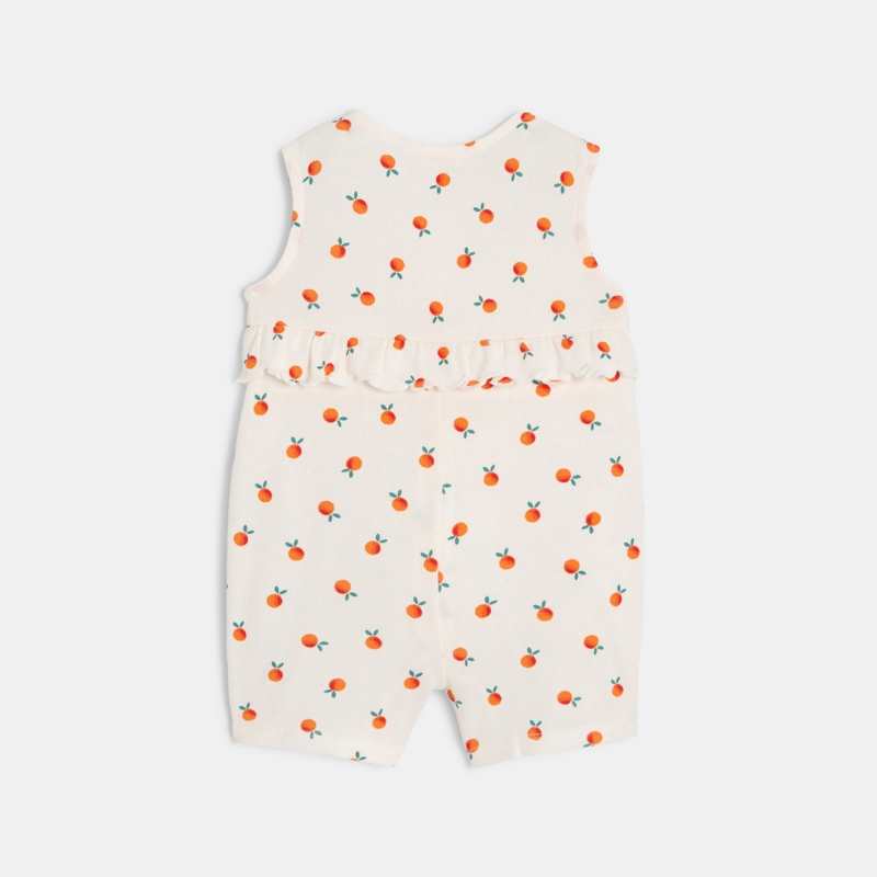 Combishort bébé fille à imprimés oranges Catimini