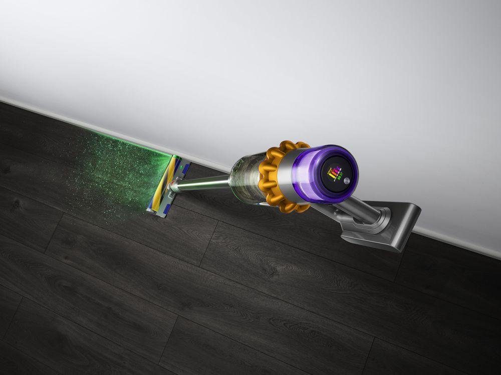 DYSON Akku-Hand-und Stielstaubsauger V15 Detect Absolute, 660,00 W, beutellos, Dyson Hyperdymium Motor, Laser