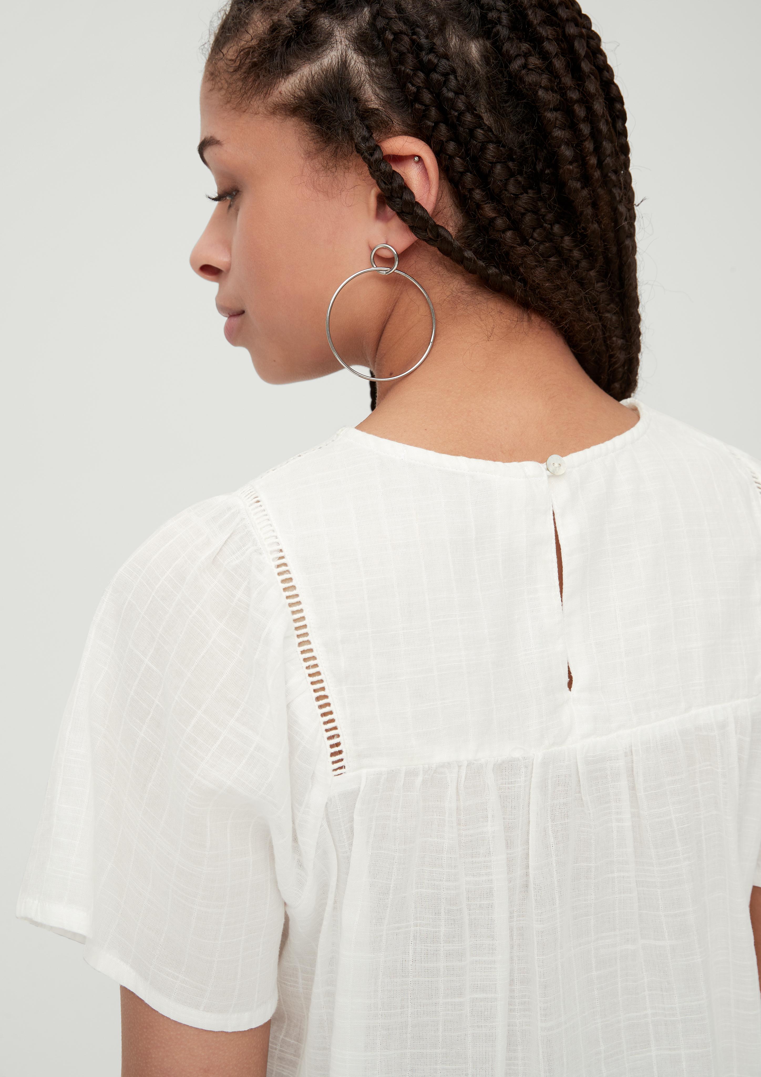 Bluse aus Baumwollcrêpe  2124572-0200