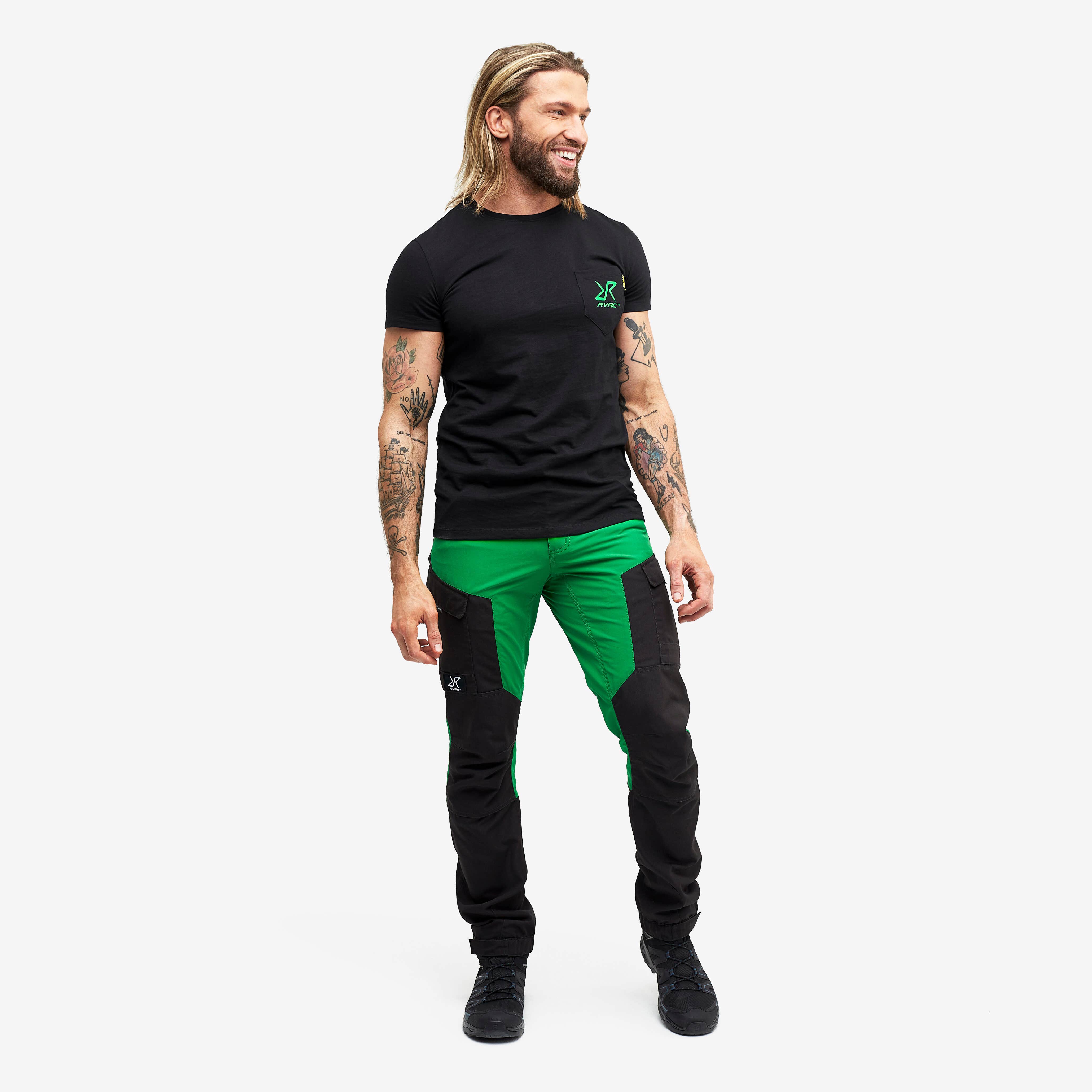 Fat Logo Tee 2.0 Homme Black/Green