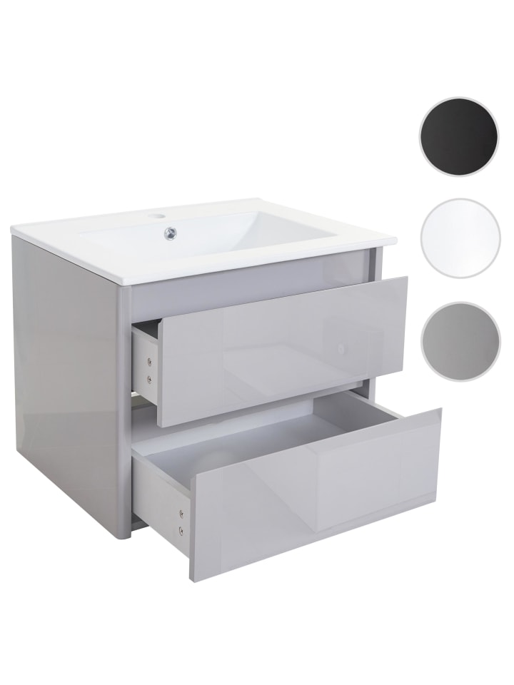 MCW Waschbecken mit Unterschrank B19, Grau günstig kaufen onesize