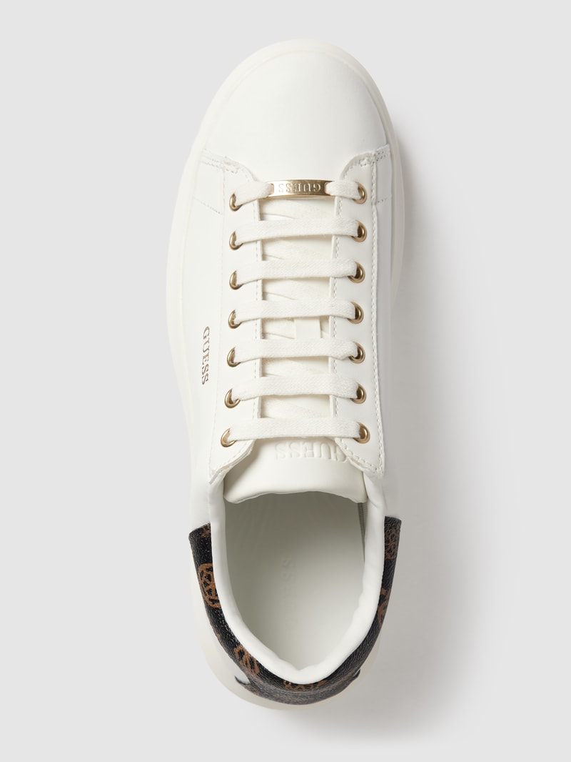 Sneaker mit Label-Print Modell 'VIBO' in weiß
