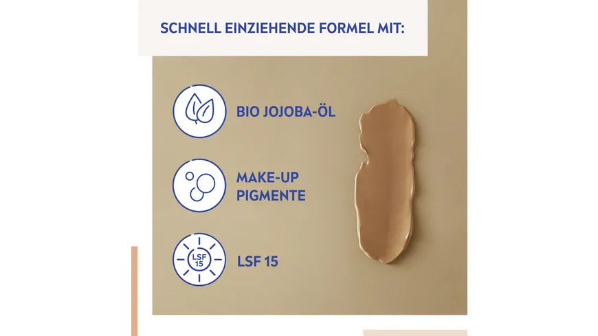 NIVEA 5in1 BB Tagespflege 24h Feuchtigkeit Mittlerer bis Dunkler Hauttyp LSF 15 50 ml