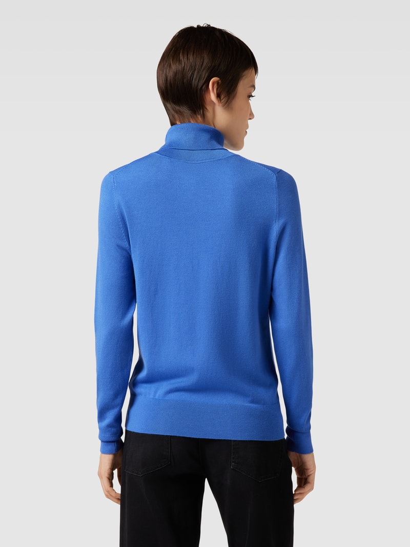 Longsleeve mit Rollkragen in royalblau