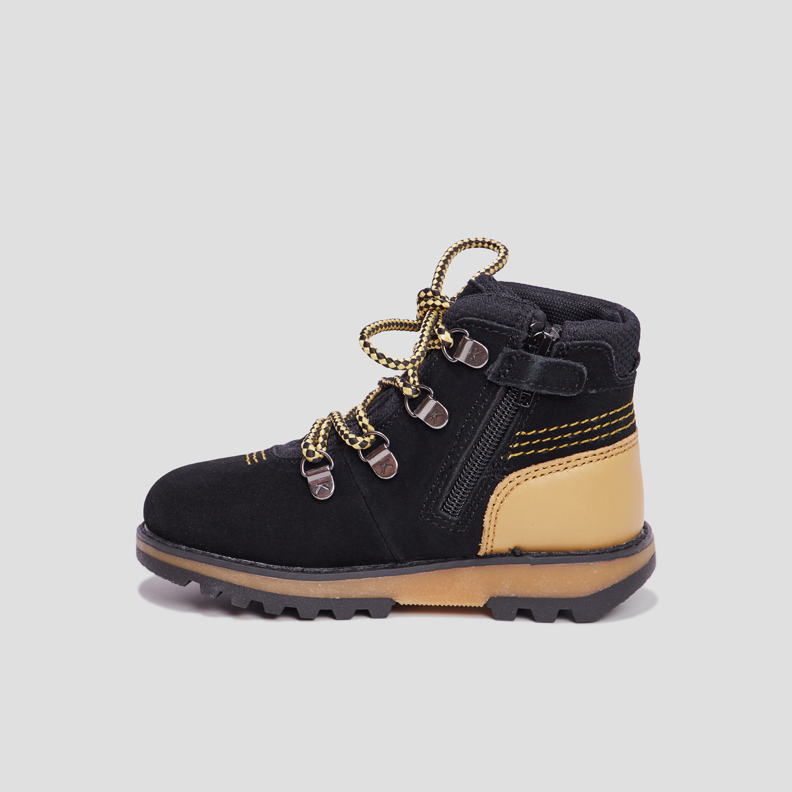Bottines en cuir Kickers Kicknature noir garçon | La Halle