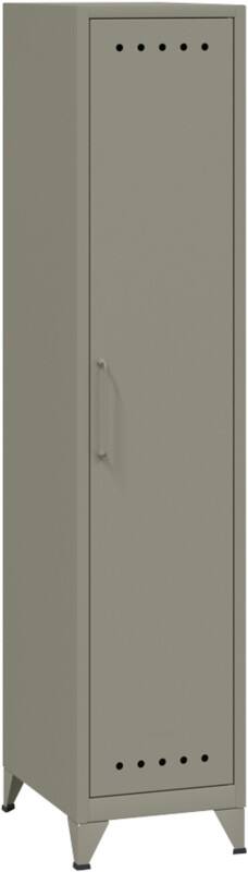 Bisley Fern Schließfach Metall 1 Fachboden Nicht abschließbar 380 x 510 x 1.800 mm Hellgrau