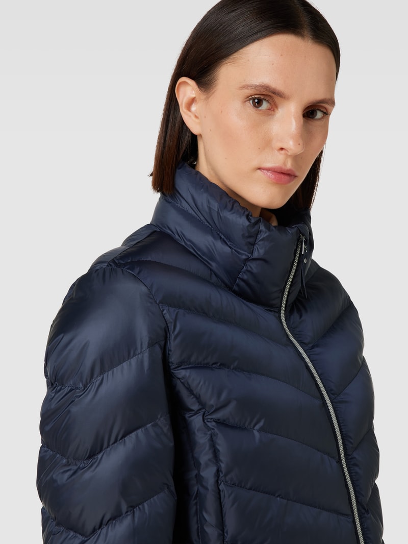 Steppjacke mit Stehkragen Modell 'Bern' in marineblau