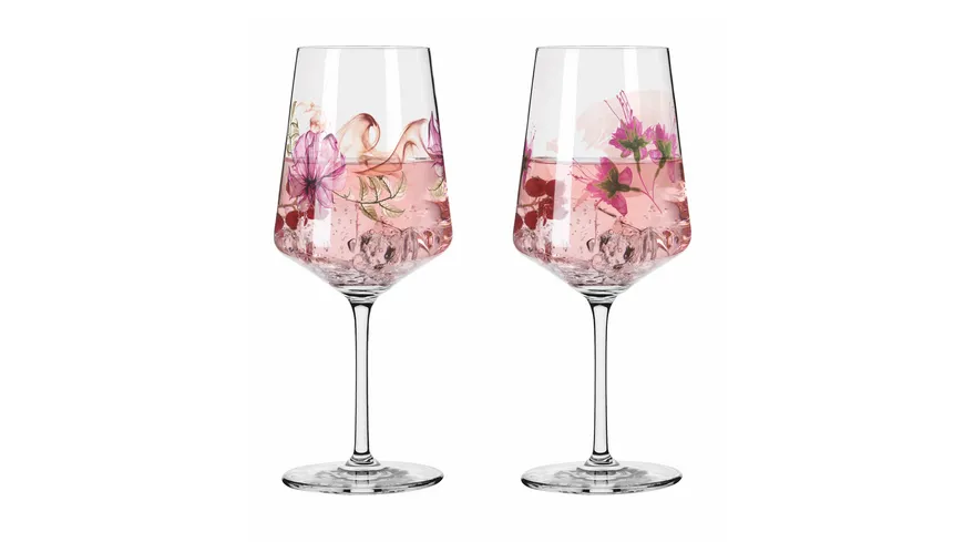 RITZENHOFF Sprizz-Glas Sommersonett 2er-Set 004 Rosa, Grün