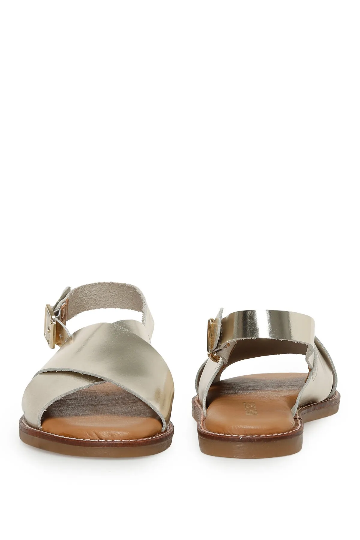 Nine West  OJUSTY 3FX Gold Damen Flache Sandalen